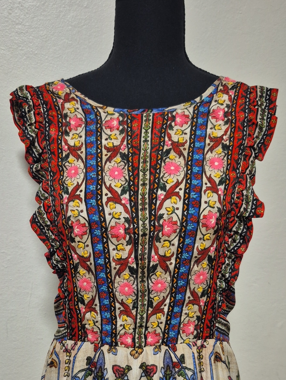 Anthropologie Valerie Embroidered Maxi Dress Sz 16 Excellent Condition - Picture 4 of 15